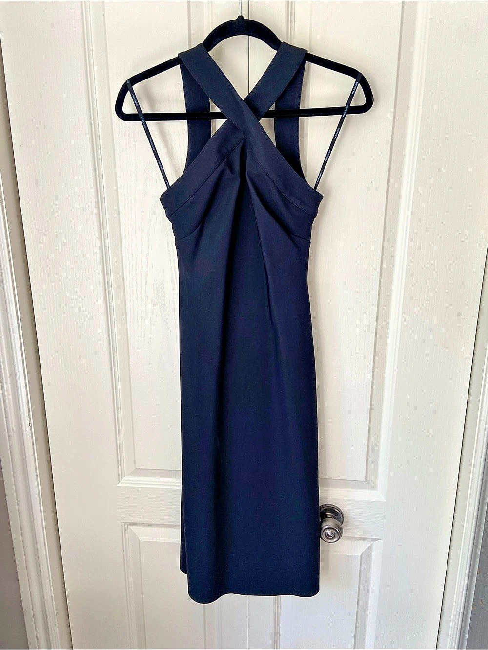 Marciano Midi Cross-Back Dress in Black Size XS Like New Never Worn